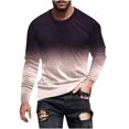 thumbnail image 1 of T-Shirts Sans Manches pour Hommes T-Shirt Dégradé pour Hommes Impression 3D Non Positionnée T-Shirt Décontracté à Manches Longues Col Rond Haut Blouses T-Shirts en Coton pour Hommes T-Shirts d'Été pour Hommes, 1 of 7