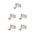 thumbnail image 2 of pitrice Headless Acoustic Guitar Bridge Professional Beginners Electric Bass String Tailpiece Spare Parts Fitting Replacement Silver 5Set, 2 of 6