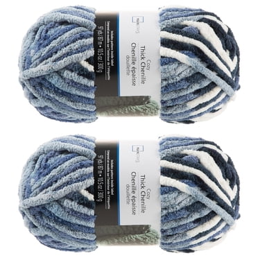 MAINSTAYS 2 PACK BLUE BREEZE THICK YARN