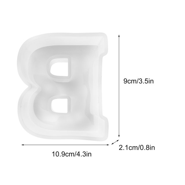 CEHVOM Alphabet Cake Baking Mould English Letter Silicone Mold 3D Alphabet Letter
