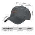 thumbnail image 4 of ZICANCN Casquette de Baseball Réglable Femmes, Chapeaux Golden Star Pattern pour Hommes Adulte Lavé Coton Denim Mode Baseball Caps, Heather Profonde, 4 of 6