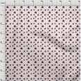 thumbnail image 3 of oneOone Tissu Jersey Coton Blanc Rouge Insecte Matériel de Couture Imprimé Tissu au Mètre 58 Pouces de Large, 3 of 4