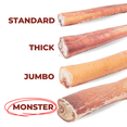 thumbnail image 3 of Bully Bunches 6" Monster Bully Sticks Odour Free All Natural Dog Chews 4 Pack, 3 of 10