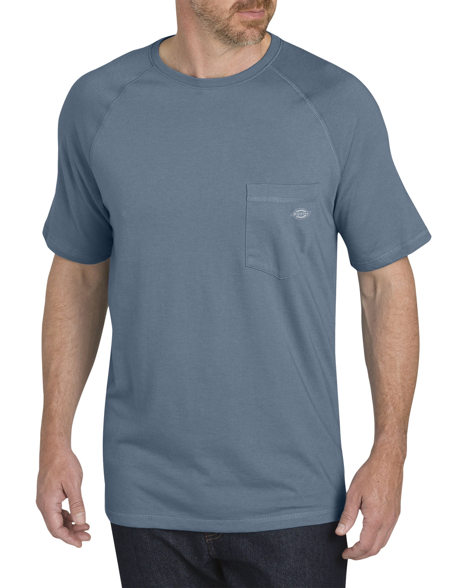 Dickies Mens Temp-iQ Performance Cooling T-Shirt, 3XT, Dusty Blue