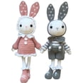 thumbnail image 4 of Baohd Handmade Crochet Kit for Beginner Cute Rabbits All in Learn to Crochet Grey and Pink, 4 of 6