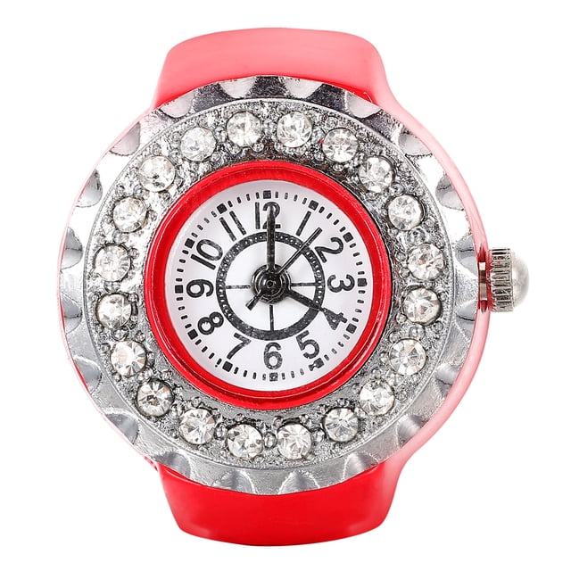 Shisuyan Decorative Finger Ring Stylish Ring Watch Finger Ring Decor Women Finger Watch