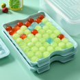 thumbnail image 2 of Mini Ice Tray With Lid Freezer 3 Packs Upgraded To 123X3 Small Circular Ice Tray For Easy Release Mini Ice Maker Crushed Ice Tray For Cool Coffee Drinks, 2 of 6
