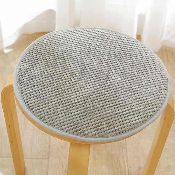 ZZkhGO Coussin Rond pour Tabouret et Chaise, Coussin d'Assise en Éponge Épaissie, Housse de Chaise en Bois Massif pour Salle à Manger et Déco Maison