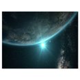 thumbnail image 2 of Sunrise in Earth from Space - Contemporary Landscape Canvas Art, 2 of 3