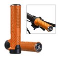 thumbnail image 3 of BMX Handlebar Grips - Double Locking - for Mountain Bike Orange, 3 of 8