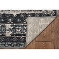 thumbnail image 4 of Linon Vintage Aztek Power Loomed Microfiber Polyester 2'x10' Rug in Gray, 4 of 6