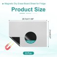 thumbnail image 2 of Uxcell Magnetic Dry Erase Board Sheet for Fridge - Kitchen Organizer and Planner Silver, 2 of 7