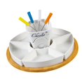 thumbnail image 4 of Lipstore Home Tea Light Candle Fondue Set Ceramic Butter Warmer Set Melt Hot Pot Bowl B, 4 of 8