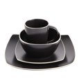 thumbnail image 4 of Gibson Elite Soho Lounge 16 Piece Dinnerware Set for 4, Matte Black (2 Pk), 4 of 6