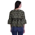 thumbnail image 2 of Moomaya Haut d'Été en Coton Imprimé, Ourlet Évasé, Hauts Boho, Blouses Décontractées Amples, 2 of 4