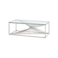 thumbnail image 1 of Topline Home Furnishings Coffee Table with Glass Top, 1 of 3