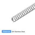 thumbnail image 4 of Unique Bargains Compression Spring, 5 Pack 304 Stainless Steel, 2mm OD, 0.3mm Wire, 30mm Length, 4 of 6