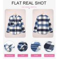 thumbnail image 4 of ORUYROP Womens Long Sleeve Plaid Shirts Flannel Lapel Button Down Shacket Jacket Coats, 4 of 5