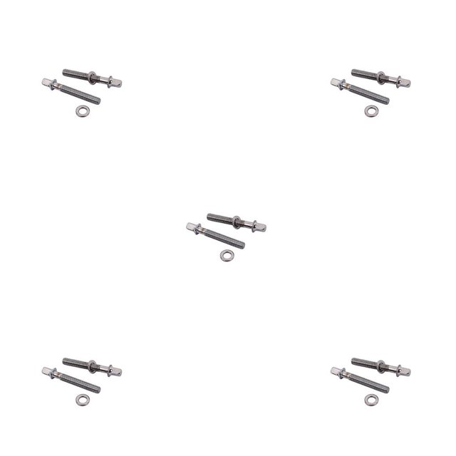 Transemion 2 Pieces Drum Set Screws Professional Frame Components Drums Mounting Screw As shown 50mm 5Set
