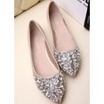 thumbnail image 1 of Chaussures Plates Décontractées pour Femmes, Sauvages, à Paillettes, Confortables, à Bout Pointu, 1 of 5
