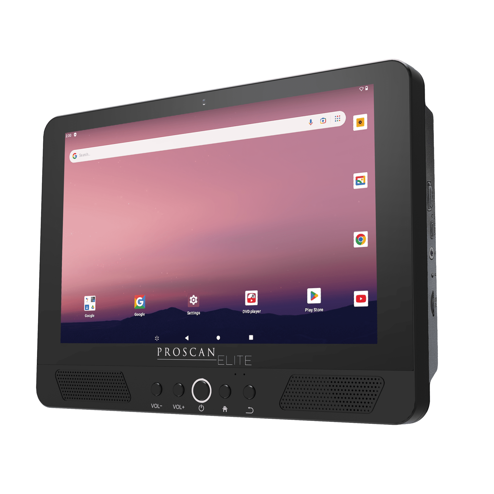 Proscan Elite 10.1” Android Tablet DVD Player Combo, Built-In DVD