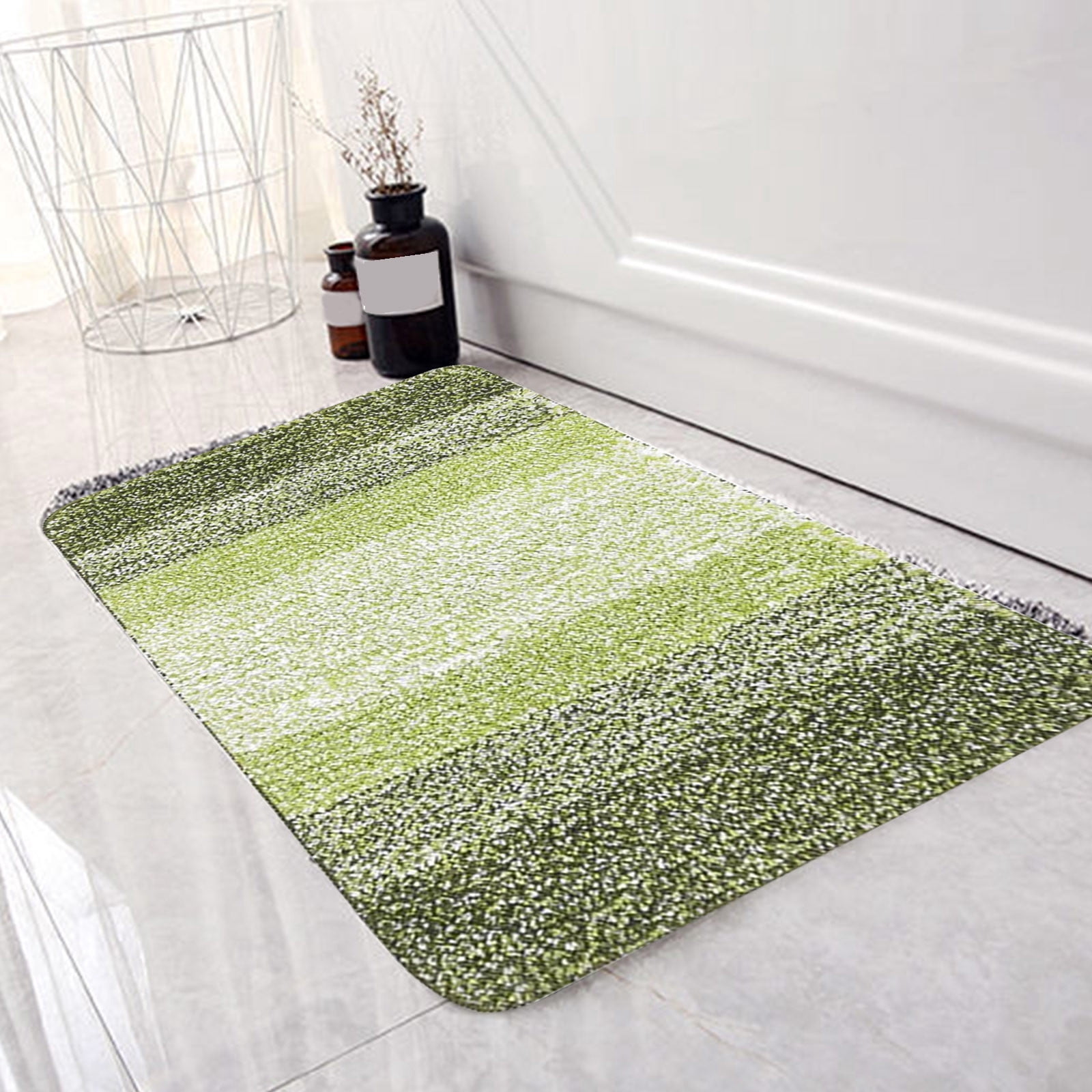 TIMIFIS Bathroom Rugs Indoor Door Mat Non Slip Absorbent Dirt Trapper Entrance Mat Washable Inside Floor Mat Sturdy Soft Entry Doormats for Entryway Bath Mat