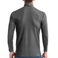 thumbnail image 2 of RKSTN Mens Sweater Fall Fashion Solid Ribbed Knitted Pullover Turtleneck Sweater Base Shirt Casual Loose Sweaters, 2 of 3