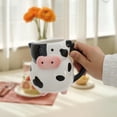 thumbnail image 4 of Classic Kitchen Accessories, Cow Shaped Coffee Maker Cute Porcelain Mug with Handle 3D Large Animal Ceramic Coffee Cup, 4 of 9