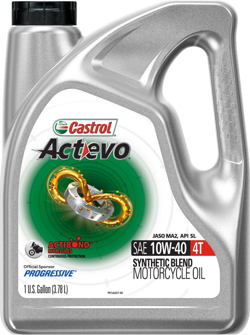 Castrol 03130 Actevo X-Tra 4T Synthetic Blend - 10W40-1gal.