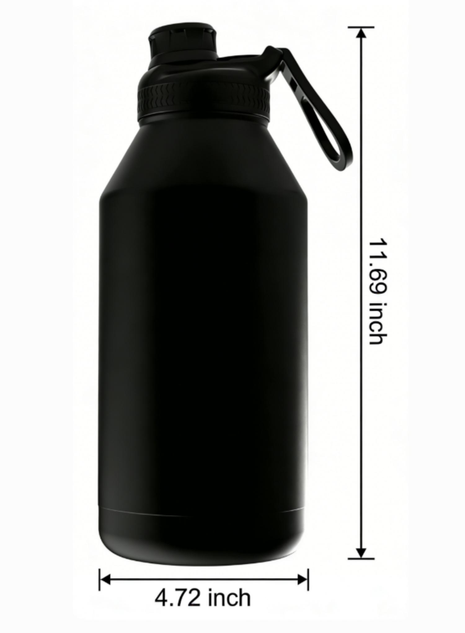 Mainstays 64 oz noir multi-taille en acier inoxydable coupe SS304 à l'intérieur + SS201 à l'extérieur, PP, silicone