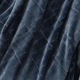 thumbnail image 3 of Recycled Cozy Textured Blanket, Blue (108" x 90") by Nemcor, 3 of 8