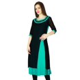 thumbnail image 1 of Phagun Kurta de Designer pour Femmes Kurti Ethnique Haut Tunique Robe en Rayonne et Georgette, 1 of 7