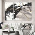 thumbnail image 2 of Designart Glam Painted Arcs I Canvas Wall Art, 2 of 2
