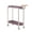 PP, variant on TopLLC Rolling Side Table With Wheels Cream Mobile End Table-Bedroom Nightstand Living Room Table Portable Nesting Table For Small Spaces Plastics Storage Rack