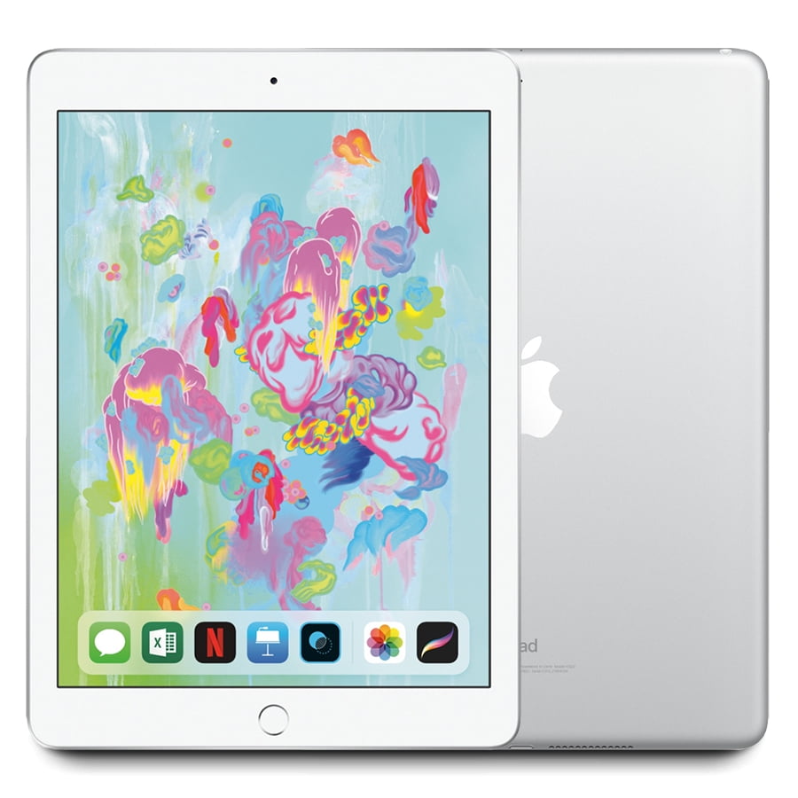 Restored 2018 Apple iPad 6 9.7" Display 32GB Storage WiFi Only MR7G2LL/A - Silver (Refurbished)