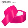 thumbnail image 3 of Unique Bargains 1.5" Wide 24 Yards Satin Ribbon Single Side Craft Roll Wrap Decoration Rose Red, 3 of 6