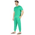 thumbnail image 3 of Inkmeso Ensemble de Pyjama Uni pour Hommes, Manches Courtes, Vêtement de Nuit à Col Rond, Ensemble de Pj, 3 of 7