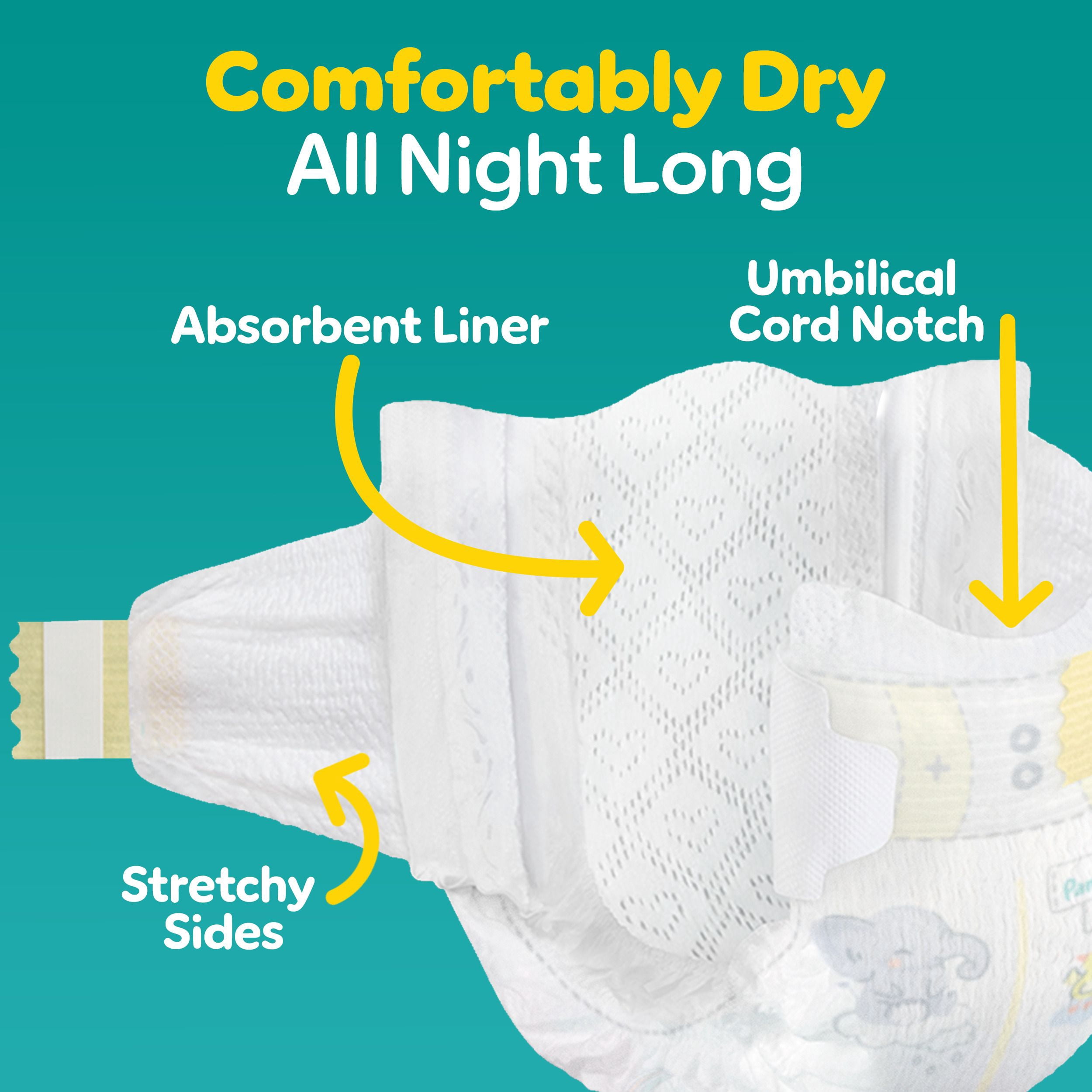 Pampers Swaddlers Couches, Taille 0 (jusqu'à 10 lbs), Absorbantes, Garde Bébé au Sec et Confortable, Couche pour Bébé Jetable Sécuritaire pour la Peau
