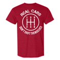 thumbnail image 1 of TINZ T-Shirt pour Hommes « Real Cars don't Yourself » Bâton Manuel Humour Mécanicien de Course Automobile Hauts Manches Longues Chemise Longue Femmes Chemises Décontractées pour Femmes Vêtements d'Été Chemise, 1 of 3