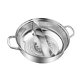 thumbnail image 4 of Lipstore Shabu Pot with Divider Divided Hot Pot for Gas Stove Induction Cooktop Party 32 cm, 4 of 8