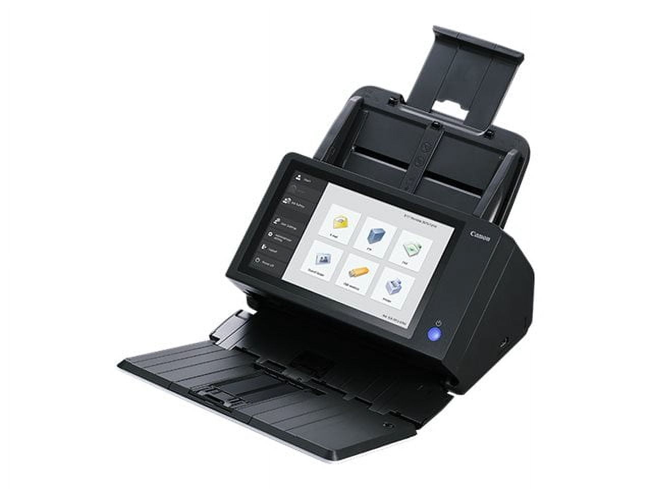 Canon imageFORMULA ScanFront 400 Networked - Document scanner - Contact Image Sensor (CIS) - Duplex - Ledger - 600 dpi - up to 45 ppm (mono) / up to 45 ppm (color) - ADF (60 sheets) - up to 6000 scans per day - USB 2.0, Gigabit LAN