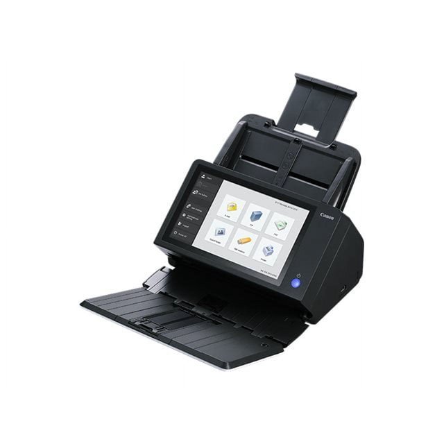 Canon imageFORMULA ScanFront 400 Networked - Document scanner - Contact Image Sensor (CIS) - Duplex - Ledger - 600 dpi - up to 45 ppm (mono) / up to 45 ppm (color) - ADF (60 sheets) - up to 6000 scans per day - USB 2.0, Gigabit LAN