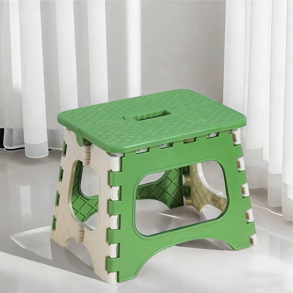 RRJ Thickened Folding Stool Portable Plastic Stool For Outdoor Travel Camping Fishing, Mini Low Stool Compact Lightweight Durable, Folding Chair For Picnic Beach Garden, Space-Saving Home Storage