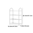 thumbnail image 3 of EGNMCR Shoe Rack,Shoe Rack for Closet, Shoe Rack Organizer Shoe Rack Shoe Rack Storage Organizer With 4 Tiers Metal Shelves For Bedroom Closet Entry Dorm Room Shoe Rack, 3 of 7