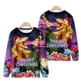 thumbnail image 5 of Pompotops Chandail de Noël Décontracté pour Homme, Mode, Impression 3D, Manches Longues, Col Rond, Haut Chandail Chemise Blouses en Solde, 5 of 5