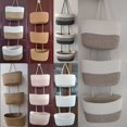 thumbnail image 5 of Hand-woven 3 Layers Over The Door Storage Basket Bathroom Sundries And Cosmetics, 5 of 5