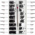 thumbnail image 2 of SNNROO 500pcs Micro Tiny Repair Screw Kit 18 Size Nickel Plating Tiny With ScrewdriverEyeglass Screws Sunglass Spectacles Watch Repair Replace Micro Parts Assortment kit, 2 of 5