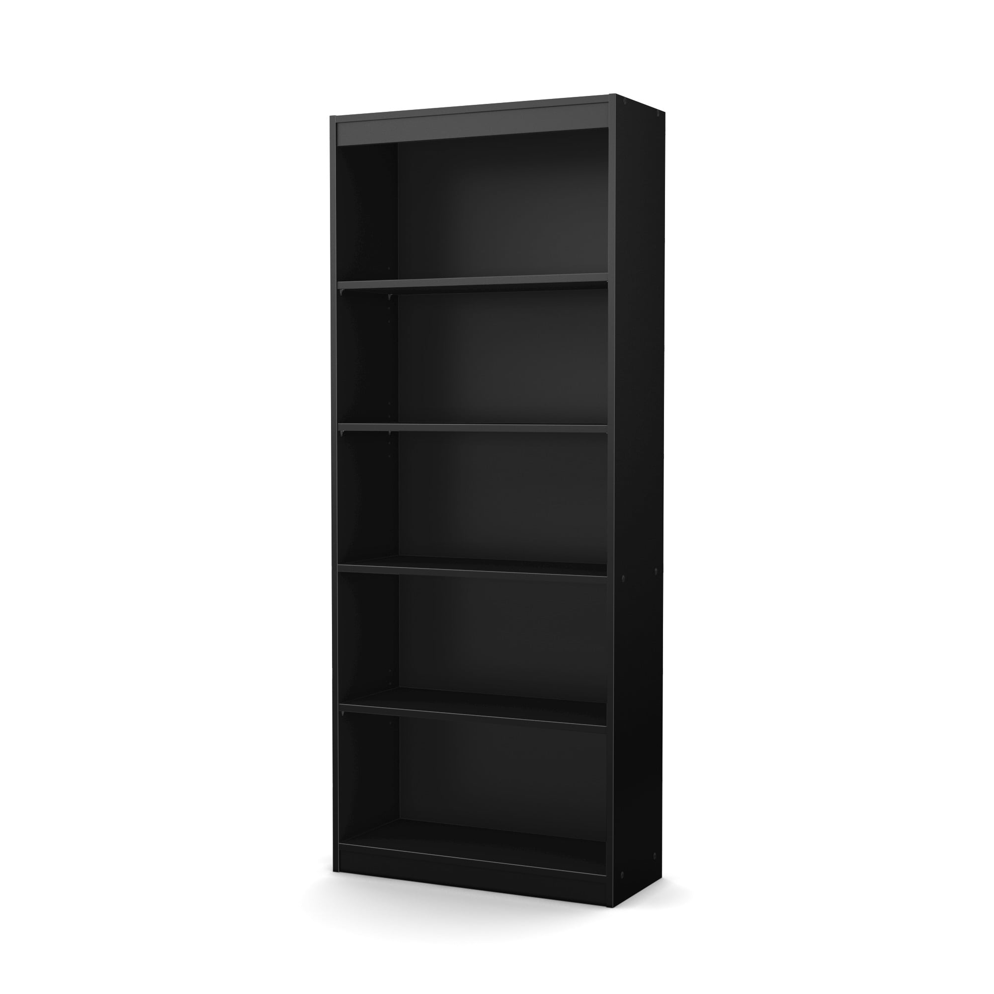 South Shore Axess 5-Shelf Bookcase, in Pure Black