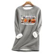 thumbnail image 1 of Hauts d'Automne pour Femmes Mode Féminine Décontractée Blouses et Chemises à Manches Longues à Col Rond Chandails d'Halloween pour Femmes en Liquidation, 1 of 3