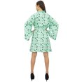 thumbnail image 4 of Bimba Kimono Rose à Manches Longues pour Femme, Robe de Plage, Imprimé Floral, Vêtement de Nuit - 18, 4 of 5